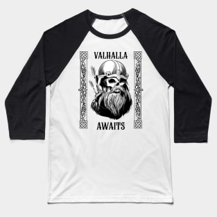 Valhalla Awaits Viking Baseball T-Shirt